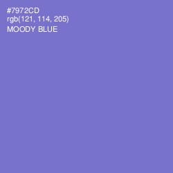 #7972CD - Moody Blue Color Image